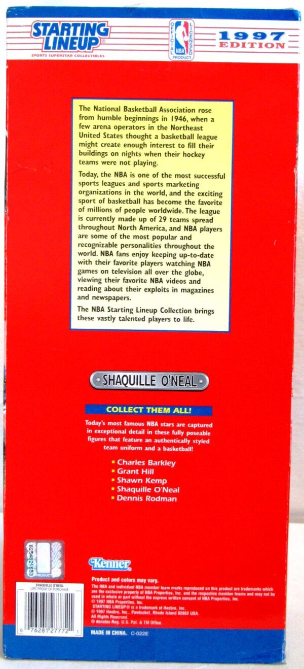 1997 Shaquille O'neal 12 inch Starting Lineup-01aa