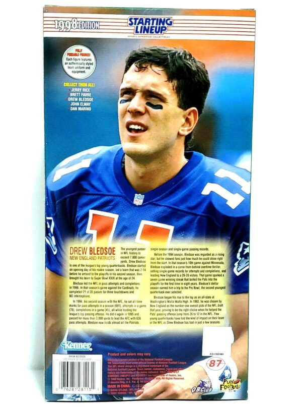 1998 Drew Beldsoe 12 Inch 1998 Edition Starting Lineup-01c