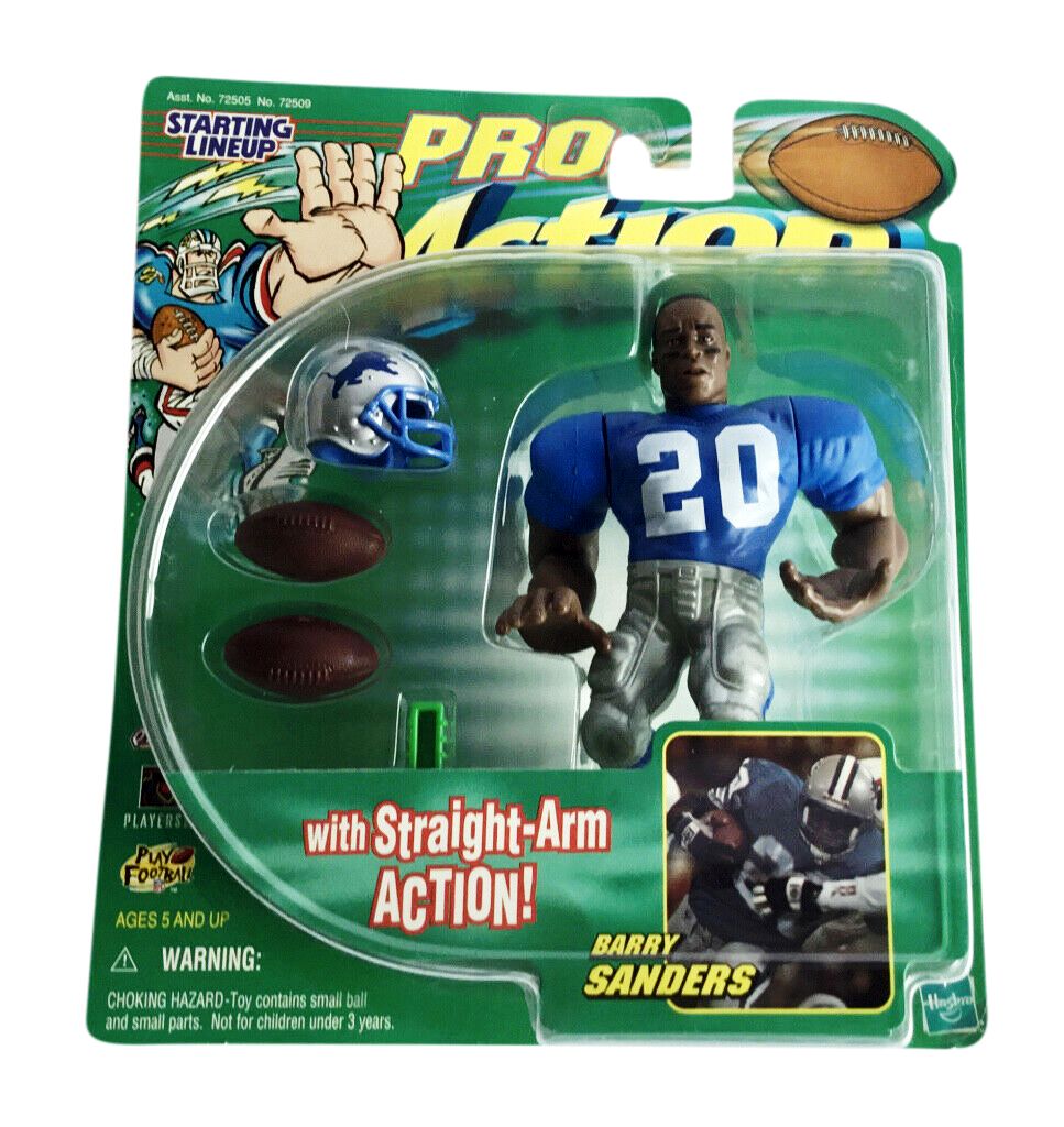Barry Sanders “ProAction w/Straight Arm Action” (Hasbro NFL Starting