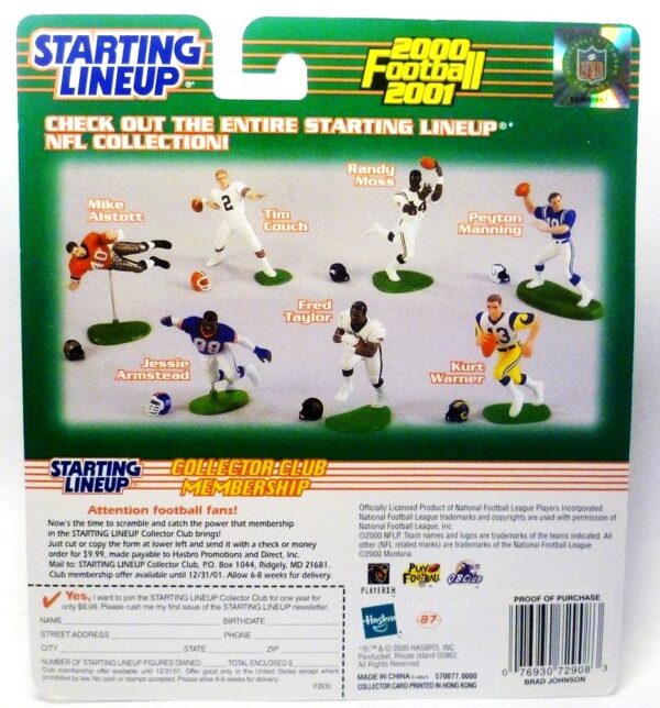 2000-2001 Brad Johnson (Starting Lineup)-01dd