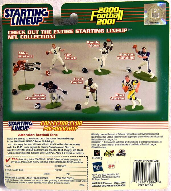 2000-2001 Fred Taylor Starting Lineup-01b