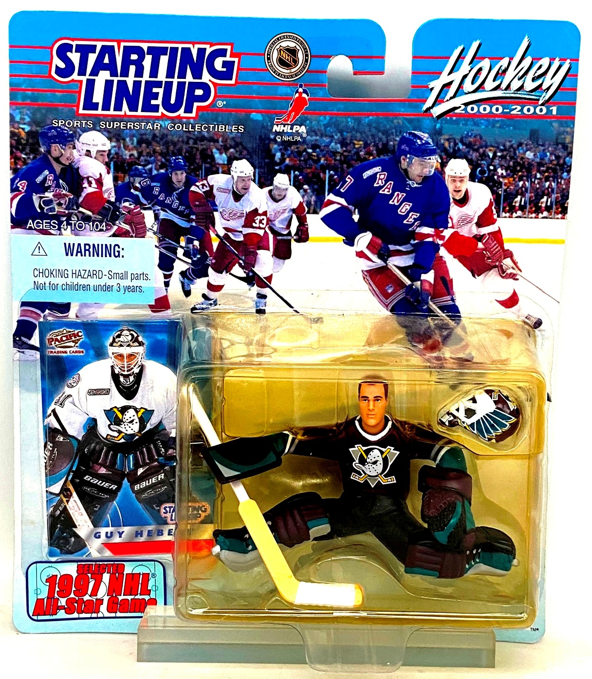 Vintage 20002001 Hockey Starting Lineup Guy Hebert (Rookie 1st Piece