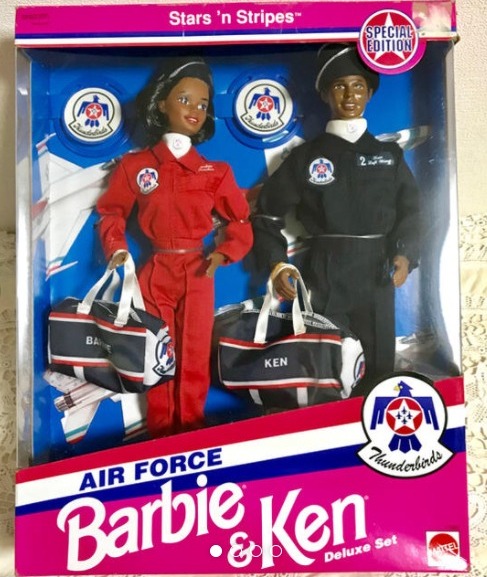 Air Force Barbie & Ken “African American” (Stars 'n Stripes Deluxe 