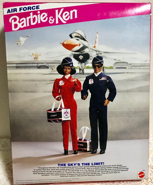Air Force Barbie & Ken Deluxe Set AA-(a) (6) Air Force Barbie & Ken “African American” (Stars 'n Stripes Deluxe Set “Toys R Us Exclusive” Special Edition) “Rare-Vintage” (1993)