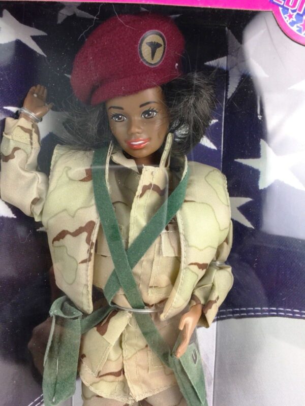 Army Barbie AA (stars n Stripes)-AAA Stars n Stripes Army Barbie “African American” (Rendezvous with Destiny “Toys R Us Exclusive” Special Edition) “Rare-Vintage” (1992)