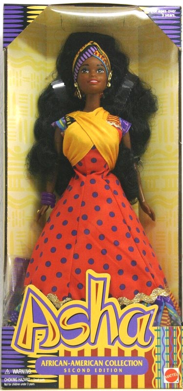 Asha Second Edition The African American Collection Asha “Second Edition” (The African American Collection “Exclusive Toys R Us”) “Rare-Vintage” (1995)