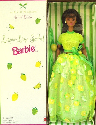 Okkernoot voormalig Plakken Lemon-Lime Sorbet Barbie (Avon-Special Edition AA) "Rare-Vintage" (1998) »  Now And Then Collectibles