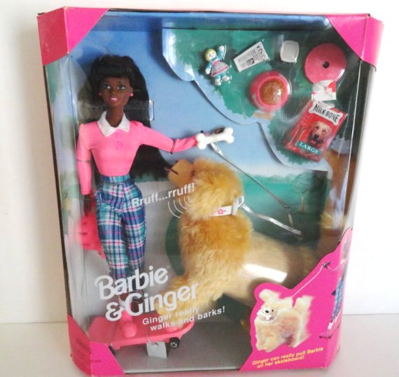 Barbie & Ginger (African American)-00 Barbie and Ginger “African American” (Play Set Collection “Toys R Us Exclusive” Special Edition) “Rare-Vintage” (1997)