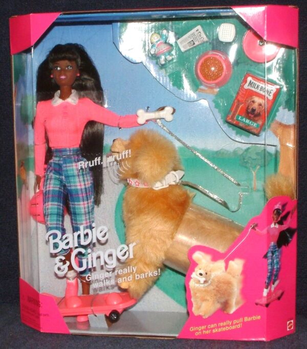 Barbie & Ginger (African American)-01a Barbie and Ginger “African American” (Play Set Collection “Toys R Us Exclusive” Special Edition) “Rare-Vintage” (1997)