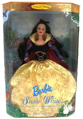snow white holiday barbie