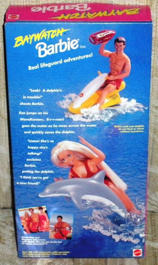 Baywatch Barbie-1994-aaa Baywatch Barbie “Lifeguard-Platinum Blonde” (Mattel “Baywatch Favorite TV Show! Barbie”) “Rare-Vintage” (1994)