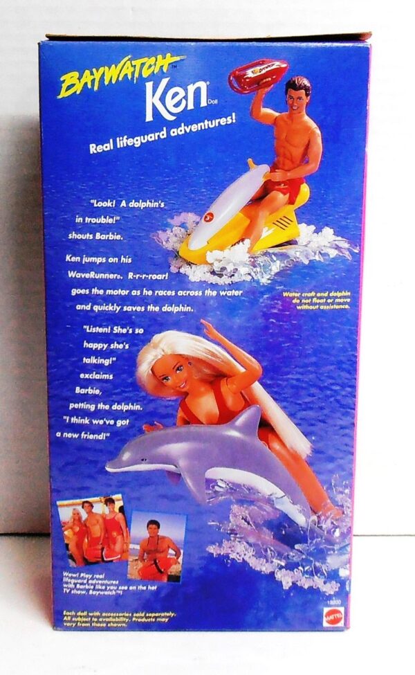 Baywatch Ken-1994-01ccc Baywatch Ken “Lifeguard-Caucasian” (Mattel “Baywatch Favorite TV Show! Ken”) “Rare-Vintage” (1994)