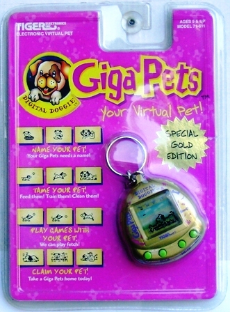 Rare 1997 Tiger Giga Pets digital doggie tamagotchi type virtual  pet new 
