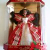 Happy Holidays Barbie Doll (AA) 10th Anniversary Gold Insert (1997)-01b