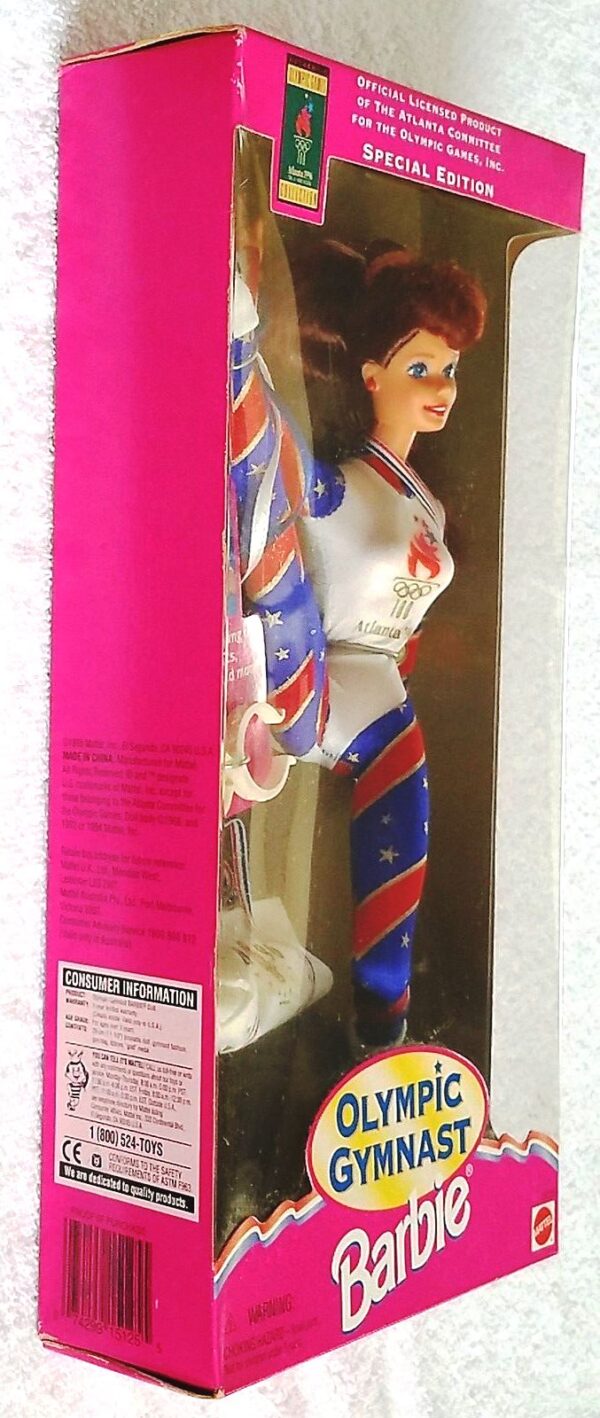 1995 Olympic Gymnast Barbie Red Head Exclusive Authentic Atlanta Games 1996 Olympic Collection (“Toys R Us ” Special Edition) “Rare-Vintage” (1995)