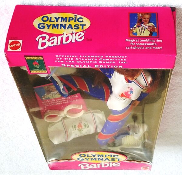 1995 Olympic Gymnast Barbie Red Head Exclusive Authentic Atlanta Games 1996 Olympic Collection (“Toys R Us ” Special Edition) “Rare-Vintage” (1995)