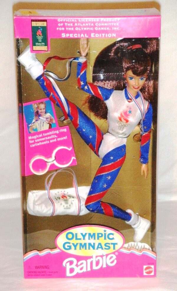 1995 Olympic Gymnast Barbie Red Head Exclusive Authentic Atlanta Games 1996 Olympic Collection (“Toys R Us ” Special Edition) “Rare-Vintage” (1995)