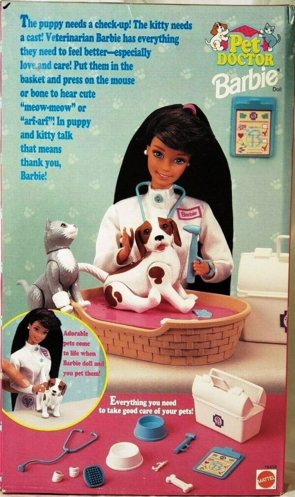 Pet Doctor Barbie Brunette Target-5ab
