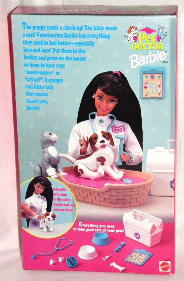Pet Doctor Barbie Brunette Target-6a