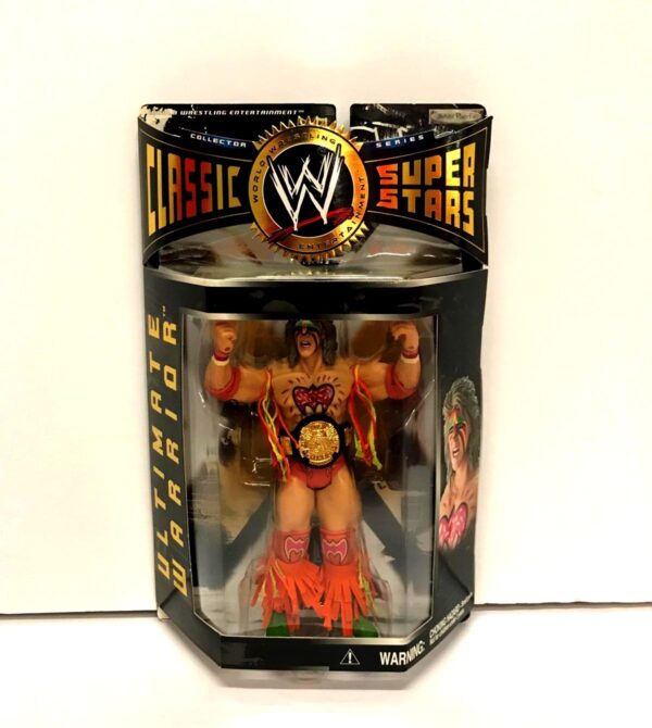 ULTIMATE WARRIOR -“Black Championship Belt-Chase Variant” (Classic Super Stars Series!) Series-1 “Rare-Vintage” (2004) 