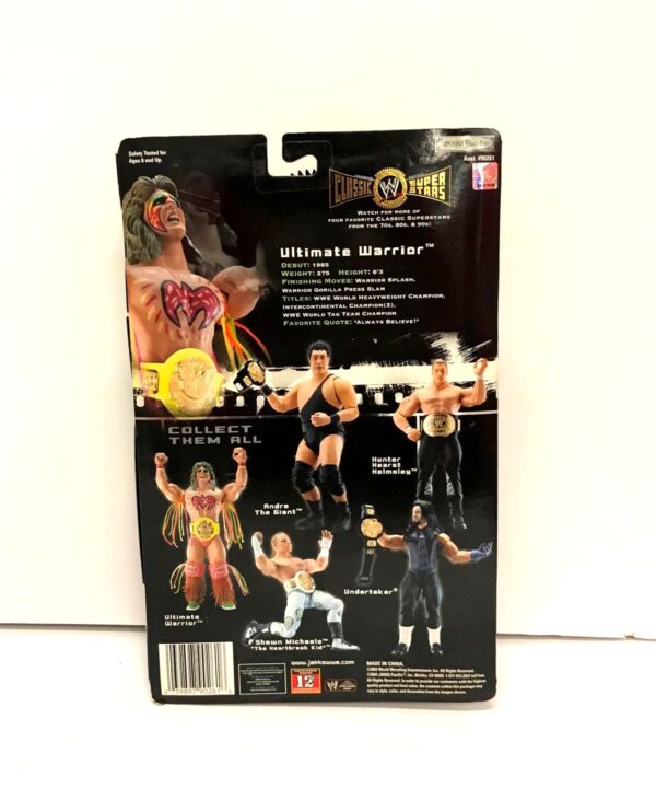 ULTIMATE WARRIOR -“Black Championship Belt-Chase Variant” (Classic Super Stars Series!) Series-1 “Rare-Vintage” (2004) 