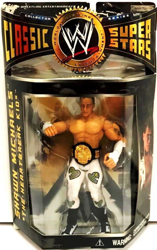 SHAWN MICHAELS -“Black Championship Belt-Chase Variant” (Classic Super Stars Series!) Series-1 “Rare-Vintage” (2004) 