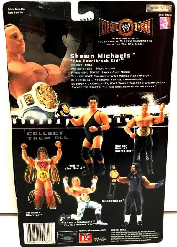 SHAWN MICHAELS -“Black Championship Belt-Chase Variant” (Classic Super Stars Series!) Series-1 “Rare-Vintage” (2004) 