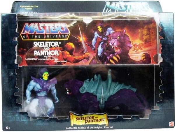Skeletor And Panthor “Exclusive Evil Skeletor” (Masters Of The Universe Limited Edition 1980s Commemorative Series) “Rare-Vintage” (2000)