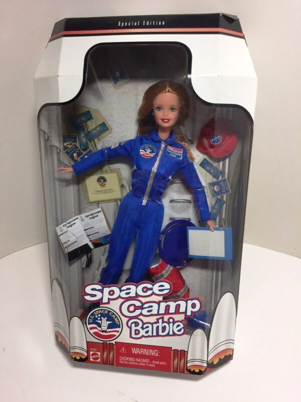 Space Camp Barbie (Brunette)-A Space Camp Barbie “Brunette” (US Space Camp Collection “Exclusive Toys R Us” Special Edition) “Rare-Vintage” (1998)