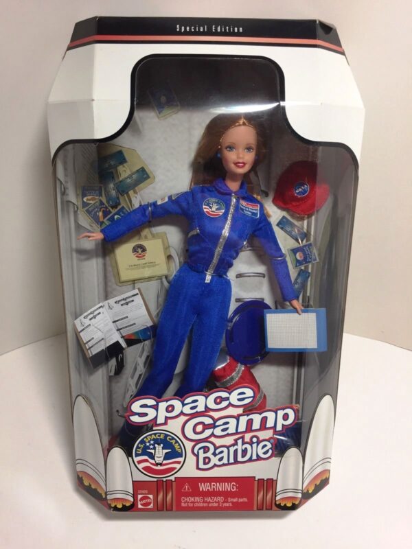 Space Camp Barbie (Brunette)-AA Space Camp Barbie “Brunette” (US Space Camp Collection “Exclusive Toys R Us” Special Edition) “Rare-Vintage” (1998)