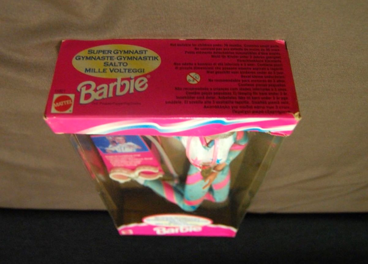 Super Gymnast Barbie “Blonde” (Original Bilingual 4-Multi-Lingual ...