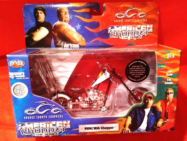 POW/MIA Chopper (1:18 scale) Black/White Special Edition-2005