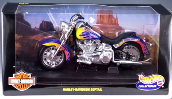 Harley-Davidson Softail “Purple W/Orange Flames Hotwheels 