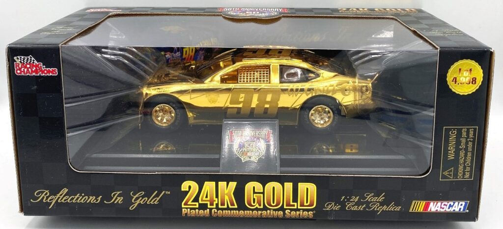 1998 Rich Bickle #98 Nascar 50th (Reflections In Gold) 1-24 scale (2)