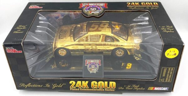1998 Robert Pressley #59 Kingsford Nascar 50th Reflections In Gold 24k) (4)