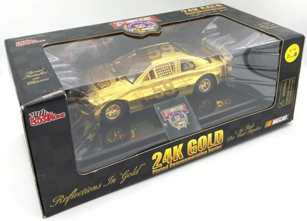 1998 Robert Pressley #59 Kingsford Nascar 50th Reflections In Gold 24k) (7)