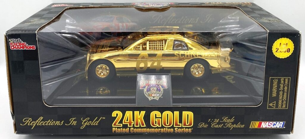 1998 Schneider #64 Nascar 50th Ann (Reflections In Gold 24k) 1-24 scale (5)