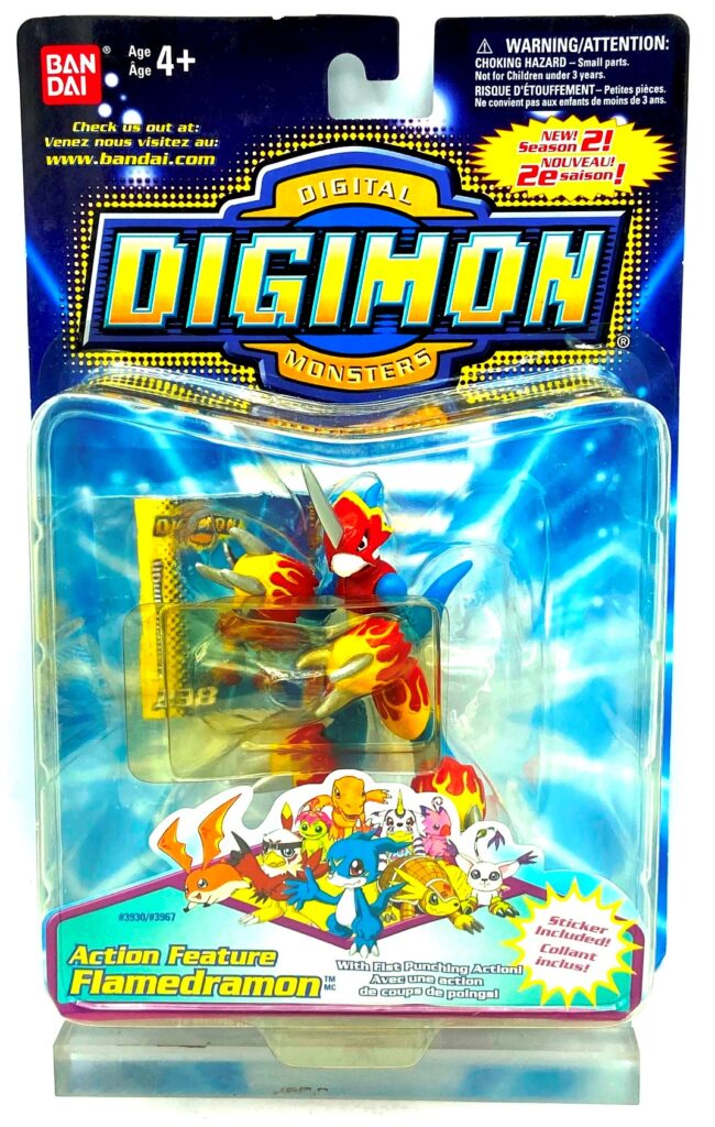 1999 Digimon Series-2 Flamedramon #238 3pcs (1)