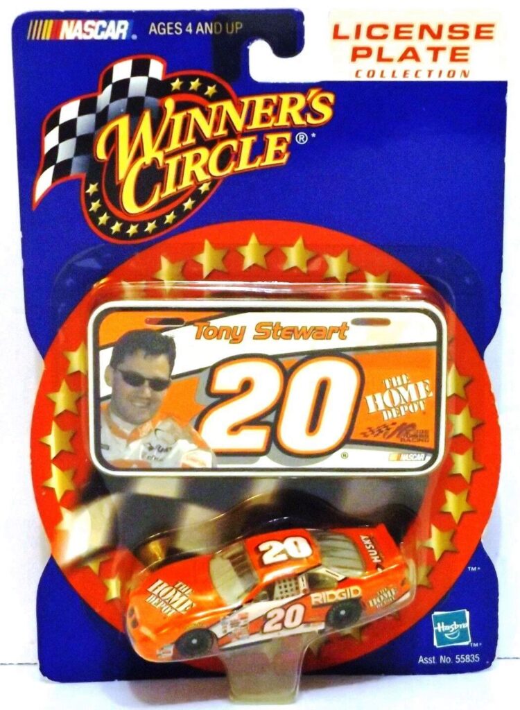 2001 Winner's Circle License Plate Collection Tony Stewart #20 (B)