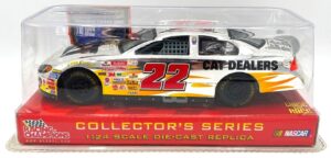 2002 Chase The Race Ward Burton #22 Chrome Chase Car Cat Dealers 1-24 (1)