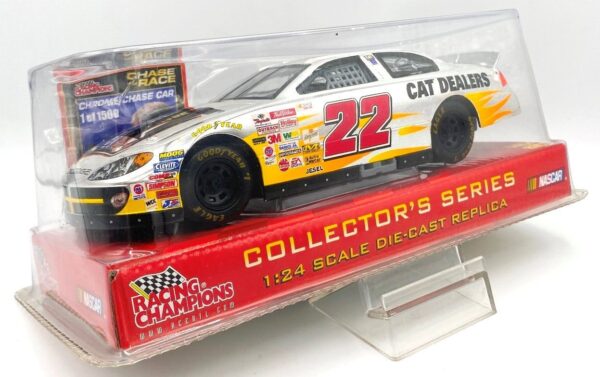 2002 Chase The Race Ward Burton #22 Chrome Chase Car Cat Dealers 1-24 (5)