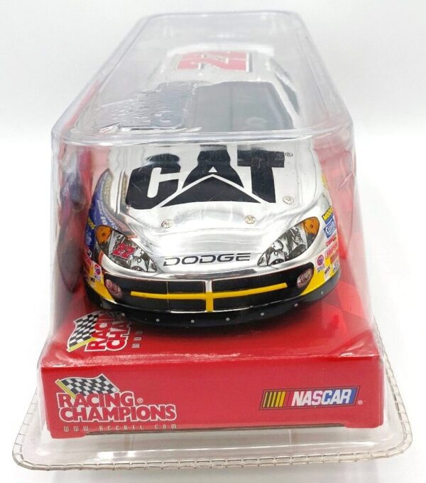 2002 Chase The Race Ward Burton #22 Chrome Chase Car Cat Dealers 1-24 (7)