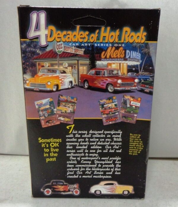 '32 Ford  Coupe “#1/4 Series 1” (Hotwheels Collectibles “Special Limited Edition 4-Decades Of Hot Rods-Car Art 1:64 Scale” Box Set) “Rare-Vintage” (2000)