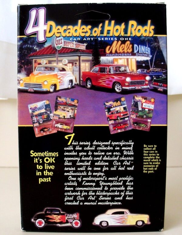 '47 Ford 4-Decades Of Hot Rods-1a '47 Ford “#2/4 Series 1” (Hotwheels Collectibles “Special Limited Edition 4-Decades Of Hot Rods-Car Art 1:64 Scale” Box Set) “Rare-Vintage” (2000)