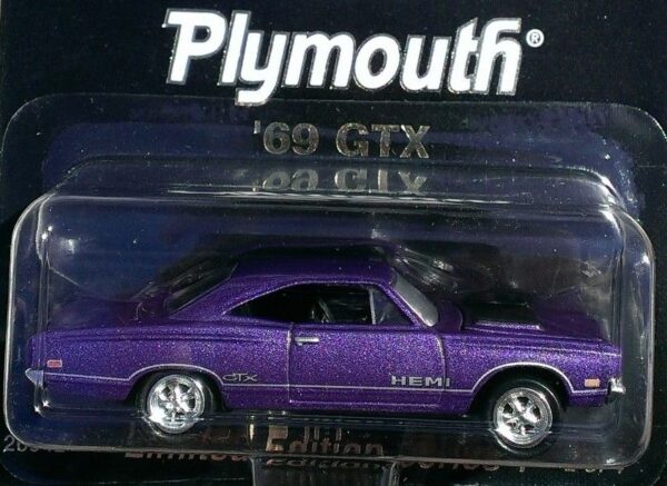 '69 GTX Street Machines (1) '69 GTX “#2/4 Series 1” (Hotwheels Collectibles “Special Limited Edition Plymouth Street Machines-Muscle Cars 1:64 Scale” Box Set) “Rare-Vintage” (2000)