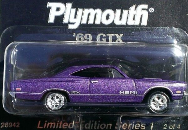 '69 GTX Street Machines (2) '69 GTX “#2/4 Series 1” (Hotwheels Collectibles “Special Limited Edition Plymouth Street Machines-Muscle Cars 1:64 Scale” Box Set) “Rare-Vintage” (2000)