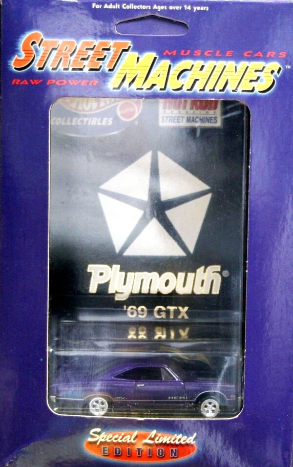'69 GTX Street Machines (3) '69 GTX “#2/4 Series 1” (Hotwheels Collectibles “Special Limited Edition Plymouth Street Machines-Muscle Cars 1:64 Scale” Box Set) “Rare-Vintage” (2000)