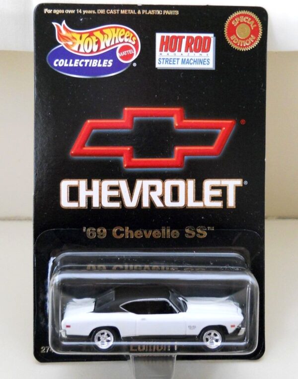 ’69 Chevelle SS Street Hot Wheels-1 '69 Chevelle SS “#3/4 Series 1” (Hotwheels Collectibles “Special Limited Edition Chevrolet Street Machines-Muscle Cars 1:64 Scale” Box Set) “Rare-Vintage” (2000)