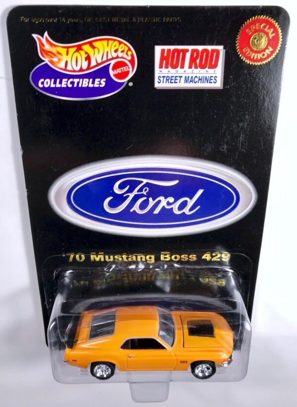 ’70 Mustang Boss 429-01a '70 Mustang Boss 429 “#4/4 Series 1” (Hotwheels Collectibles “Special Limited Edition Ford Street Machines-Muscle Cars 1:64 Scale” Box Set) “Rare-Vintage” (2000)