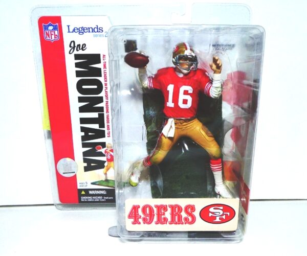 2006 McFarlane NFL 49ERS Legends Joe Montana Red (2)